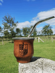 Mate y Bombilla Madera Grabado